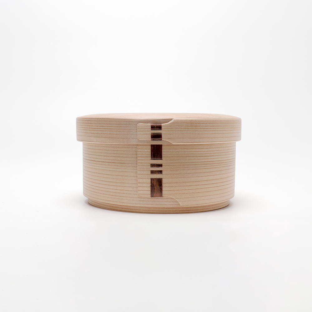 白木 漆 丸弁当箱 四寸 五寸 | 柴田慶信商店 秋田県大館市