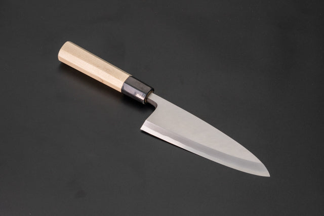 霞青紙鋼出刃（八角水牛柄）／KASUMI AOHAGANE DEBA KNIFE – 宮文