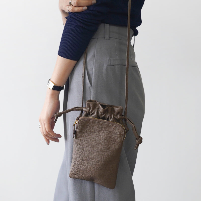 本革巾着スマホポシェット – LASIEM（ラシエム）公式ストア