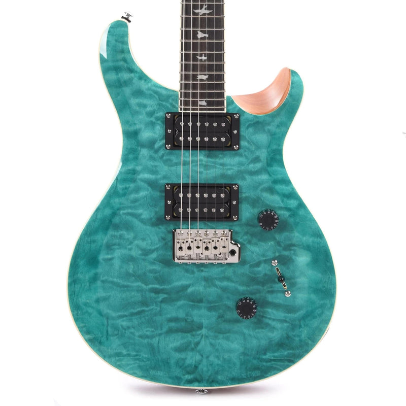 PRS SE Custom 24 Quilt Turq – Motor City Guitar