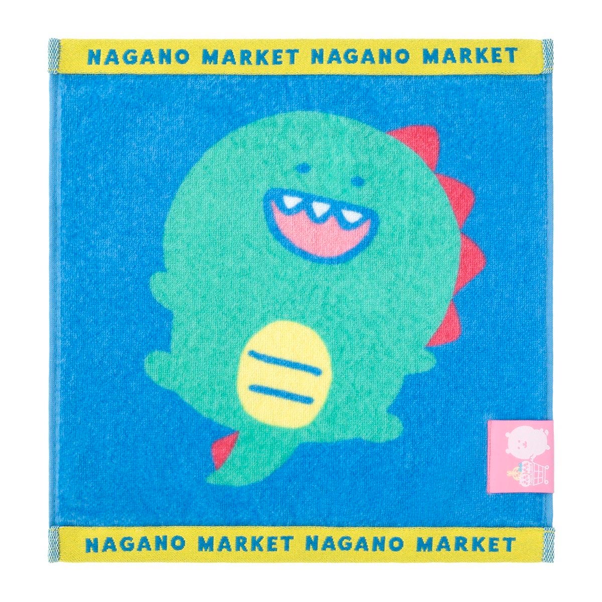 ナガノキャラクターズ カラーなヘム付きハンドタオル（きょりゅくん