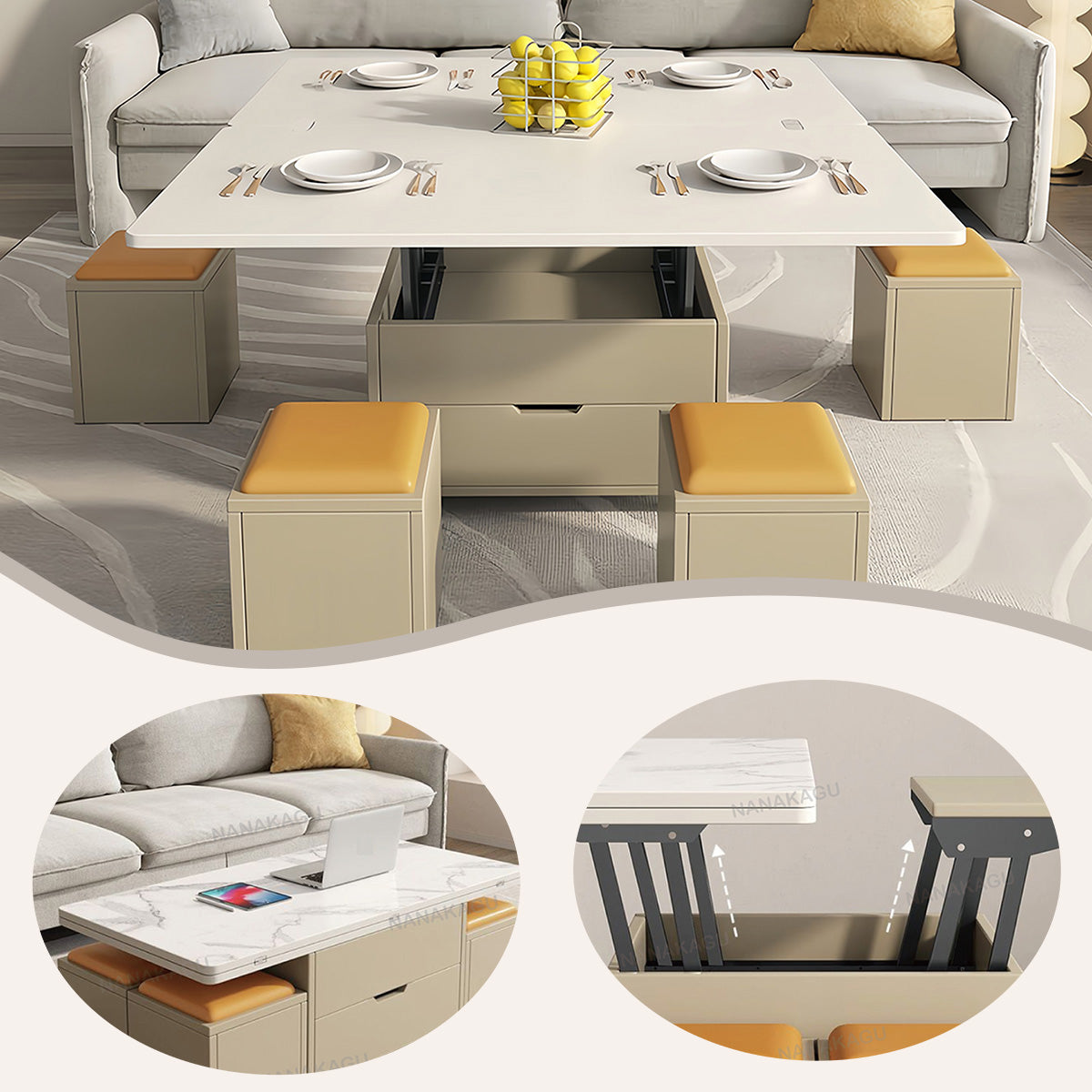 ダイニングテーブル,サイドテーブル,ローテーブル,昇降テーブル