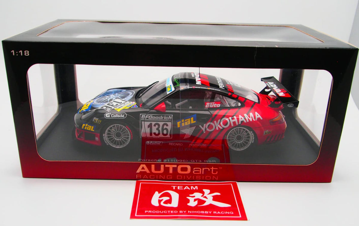 AUTOART PORSCHE 1/18 911 996 GT3 RSR ADVAN YOKOHAMA 2005