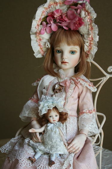 ビスクドール アンティーク風 刻印あり ビスクドール アンティーク風