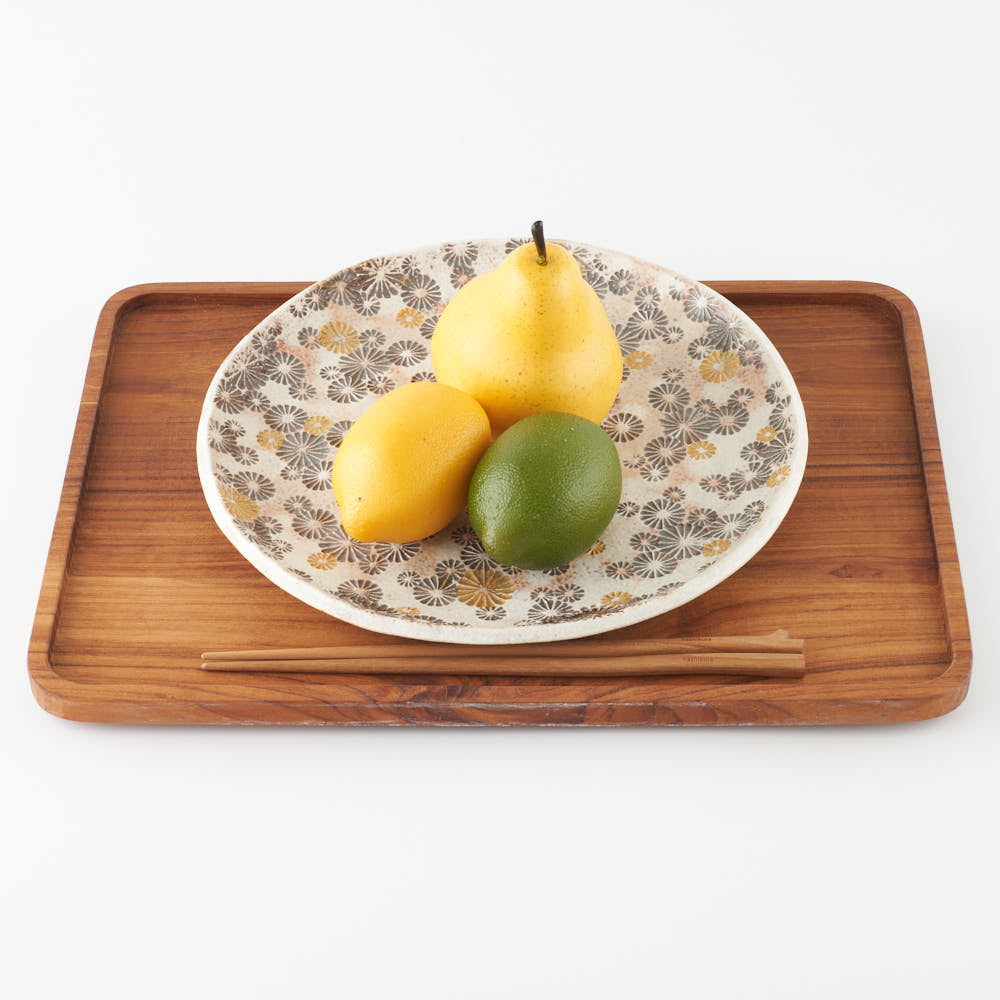 作家 綿島 康浩 白三島手8寸プレート皿 ¥14,000 大人の焼き物