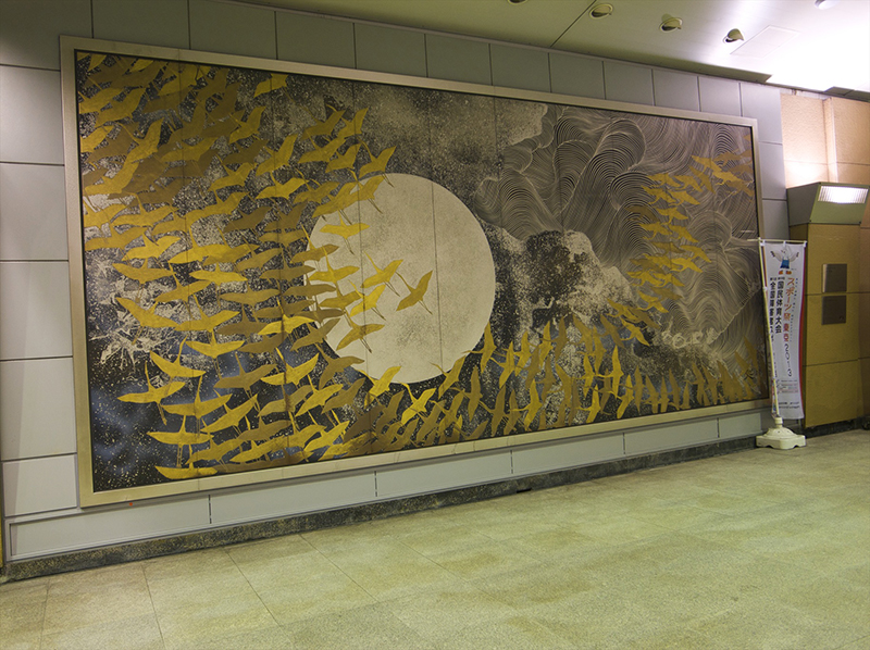 加山又造 / 千羽鶴 “Thousand Paper Cranes” | @ART