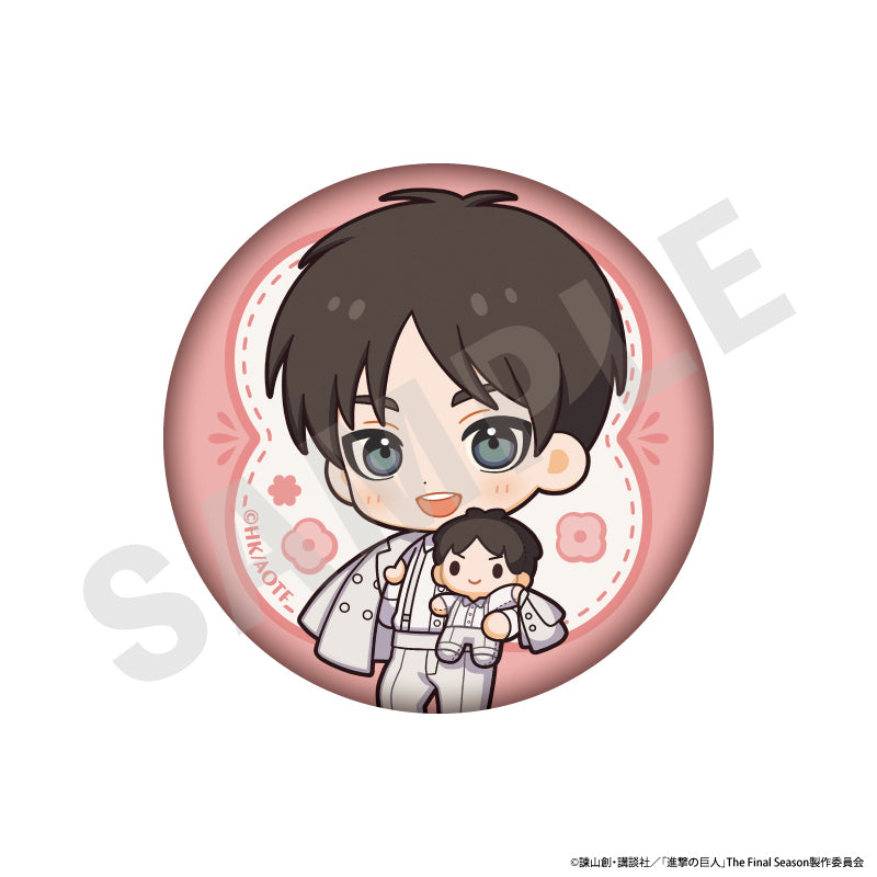 TVアニメ『進撃の巨人』 ミニキャラホワイトコーデシリーズ 缶バッジ
