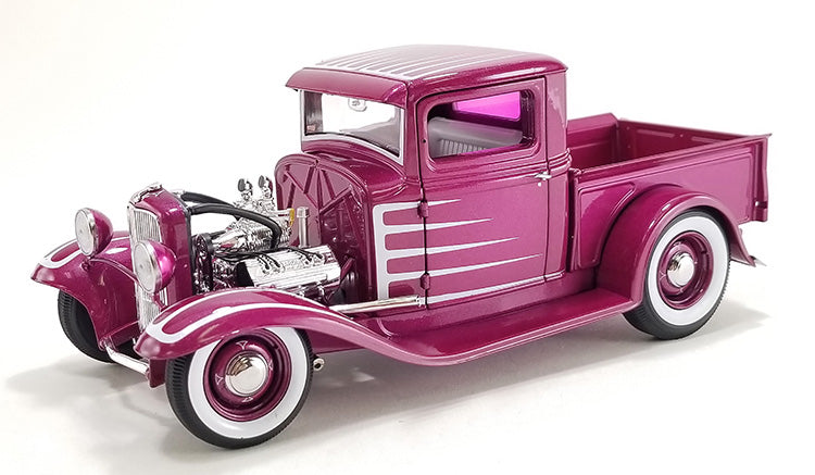 1:18 1932 Ford Pickup Hot Rod -- Cotton Candy Purple -- ACME