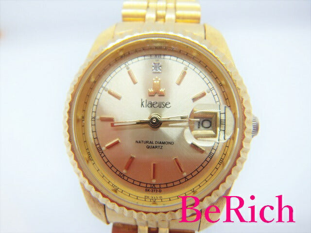 クロイゼ klaeuse レディース 腕時計 SK-272-D ゴールド 文字盤 SS