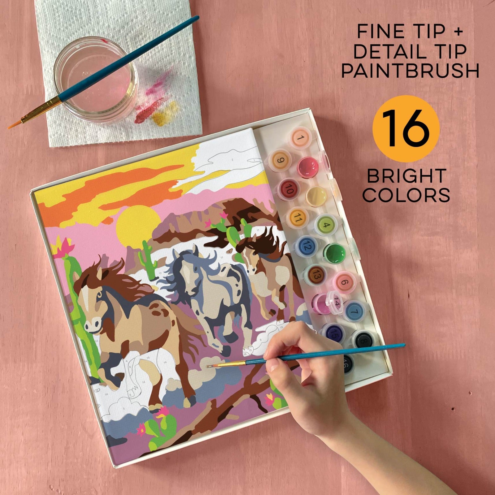iHeartArt Paint by Numbers Wild Horses – brightstripes