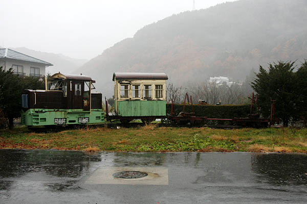 木曽森林鉄道No99＋C形客車＋運材台車