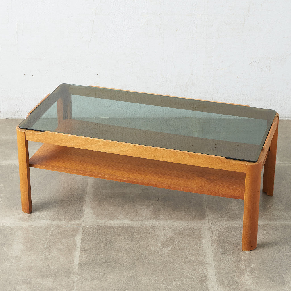 メイヤー myer ヴィンテージ スモークガラストップ コーヒーテーブル