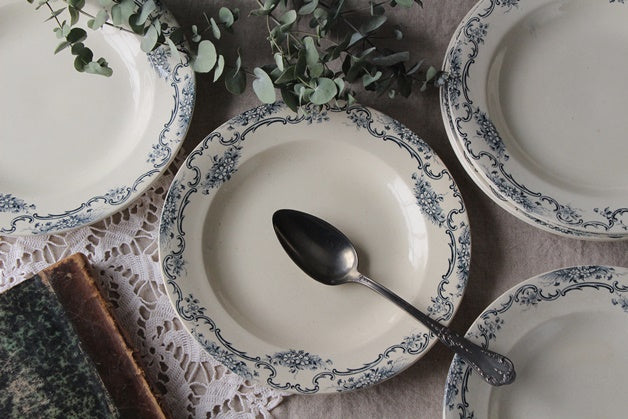 ラスト！SALIN'S（サラン）窯、YVONNEシリーズスープ皿 フランス