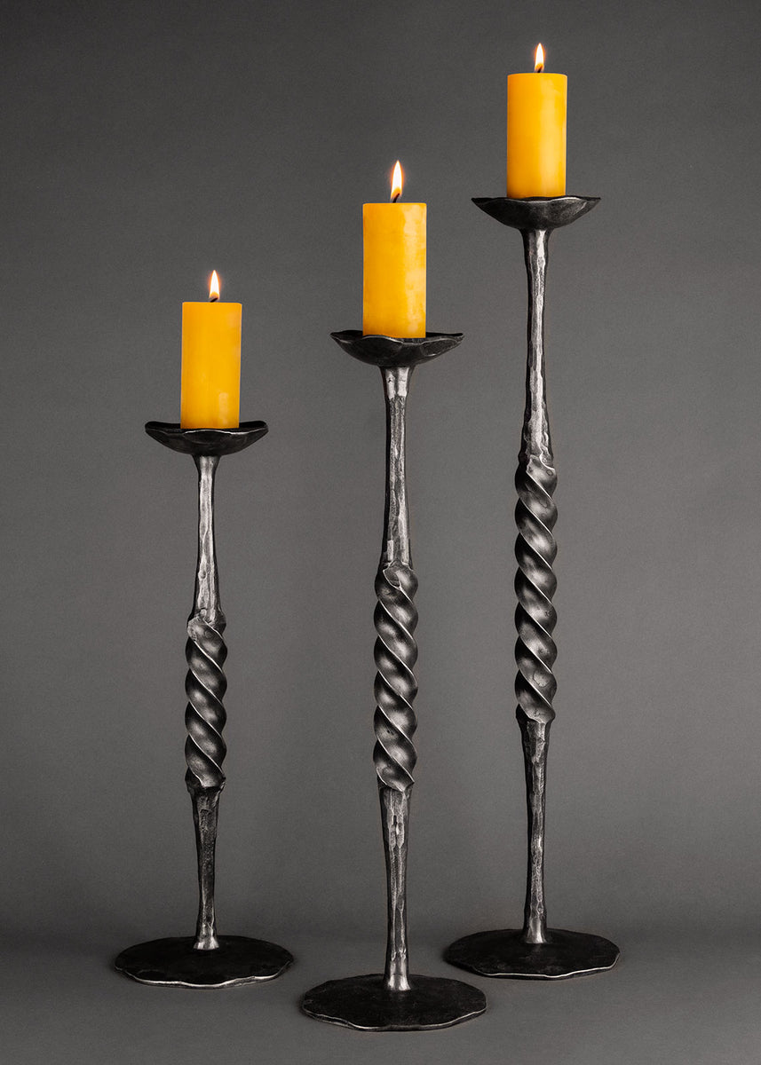 Spiral Wrought Iron Candle Holders – Christopher Thomson Ironworks
