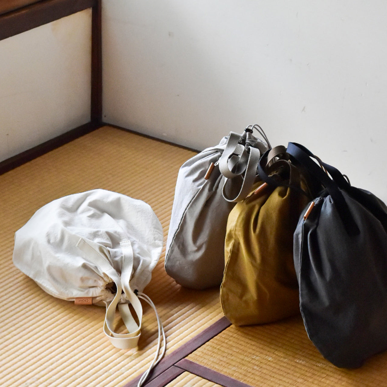 ZAZA CLOTH】KINCHAKU TOTE M / 巾着トート M