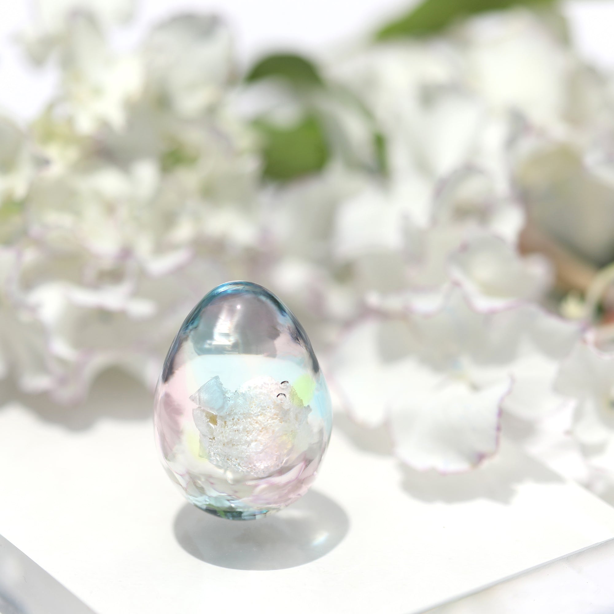 ガラスで包む遺骨オブジェ G055 虹 故人様 手元供養 メモリアル ミニ