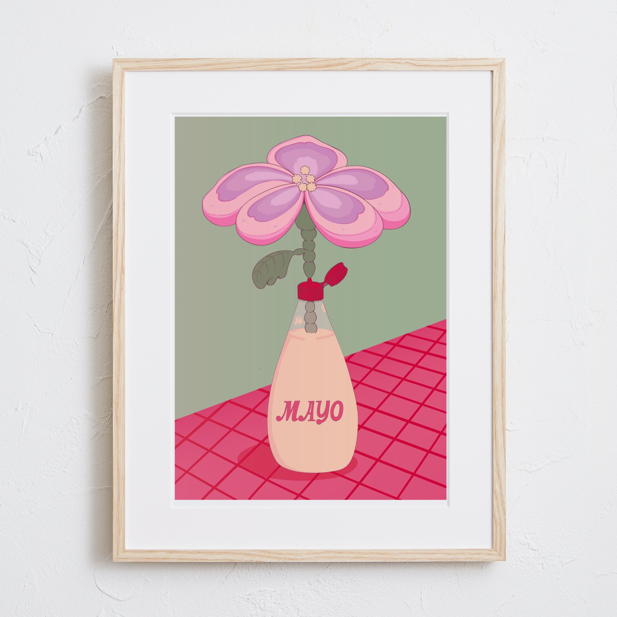 花とマヨネーズを融合したポップアート「肥花」｜ユニークで印象的な