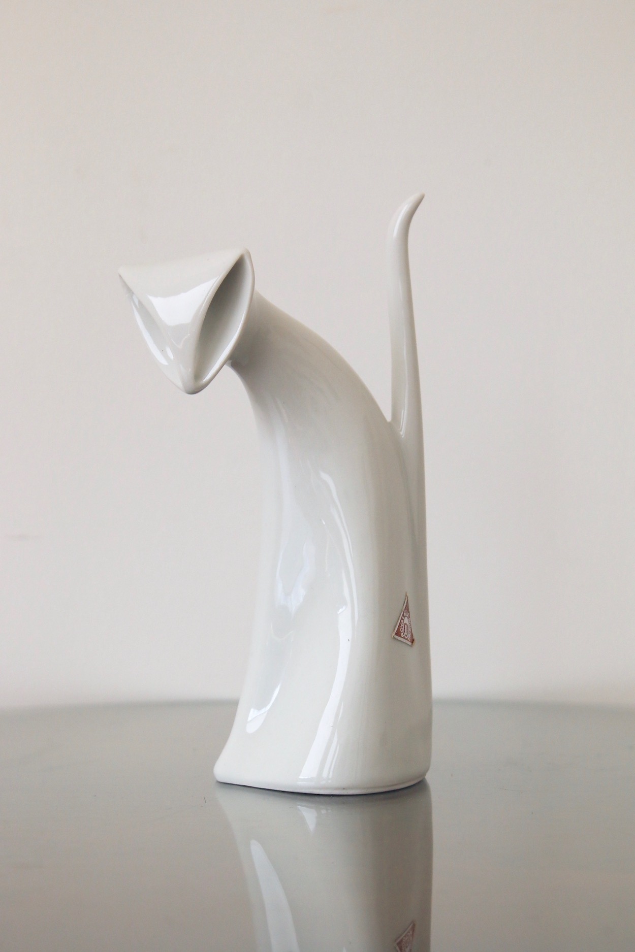 60's Royal Dux Bohemia Cat Object ロイヤル・ダックス・ボヘミア