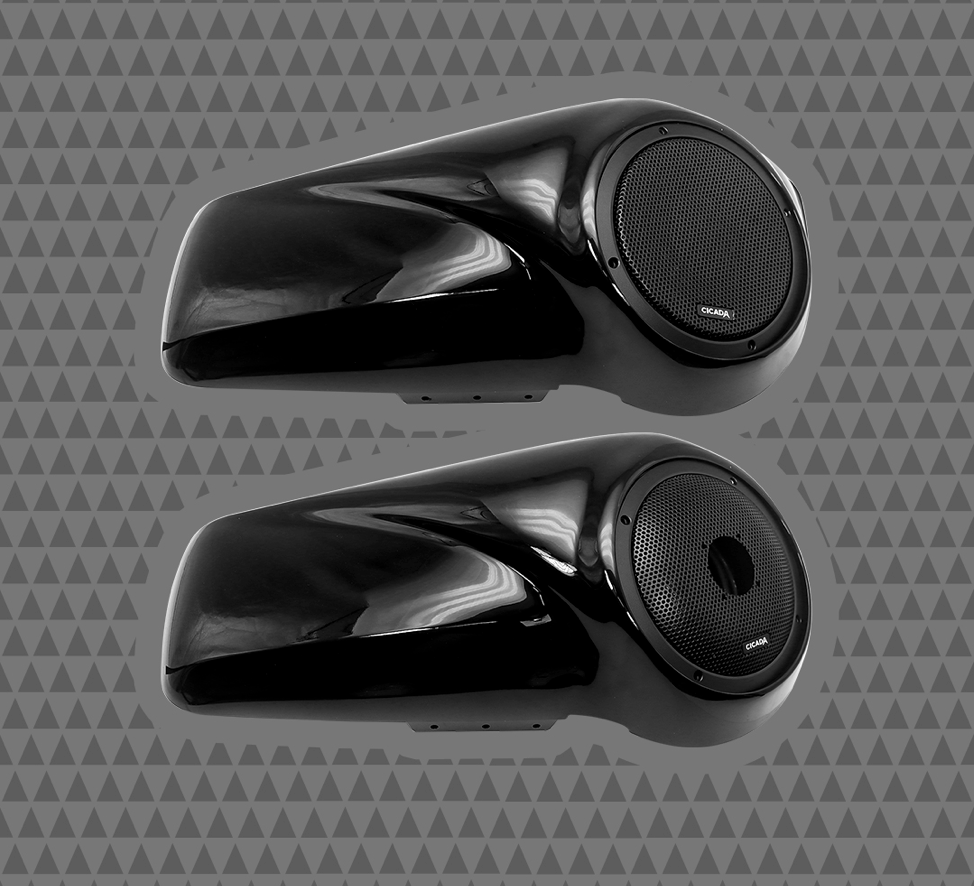 Cicada Audio 8 Lids | Harley 8 Inch Speaker Lids | Harley Audio