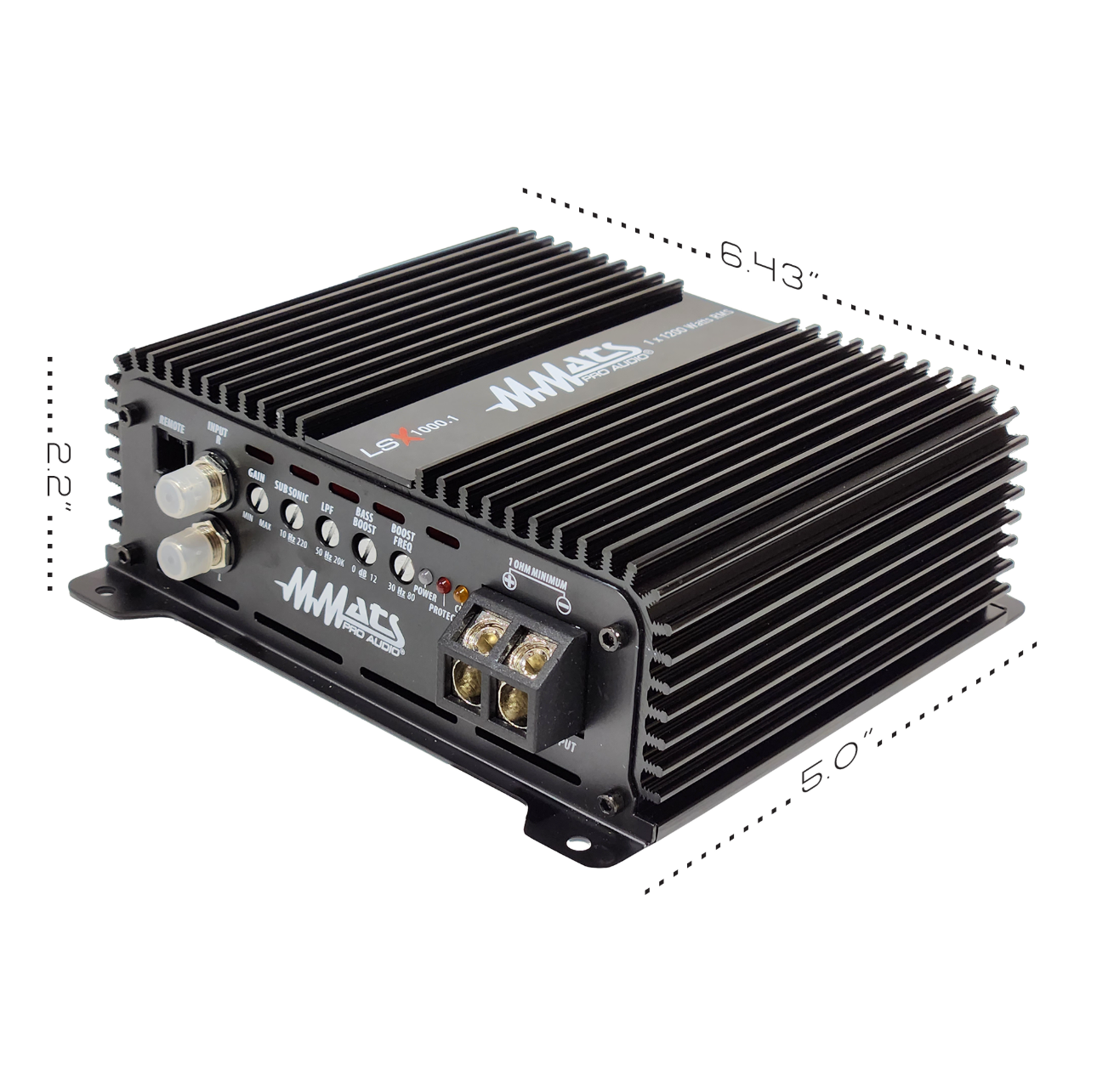 MMATS LSX1000.1D | Monoblock Class D Amp – 1000W RMS Bass Power