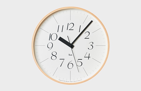 ｸｰﾎﾟﾝ対象外】 壁掛け時計 掛け時計 電波 / lemnos レムノス 渡辺力