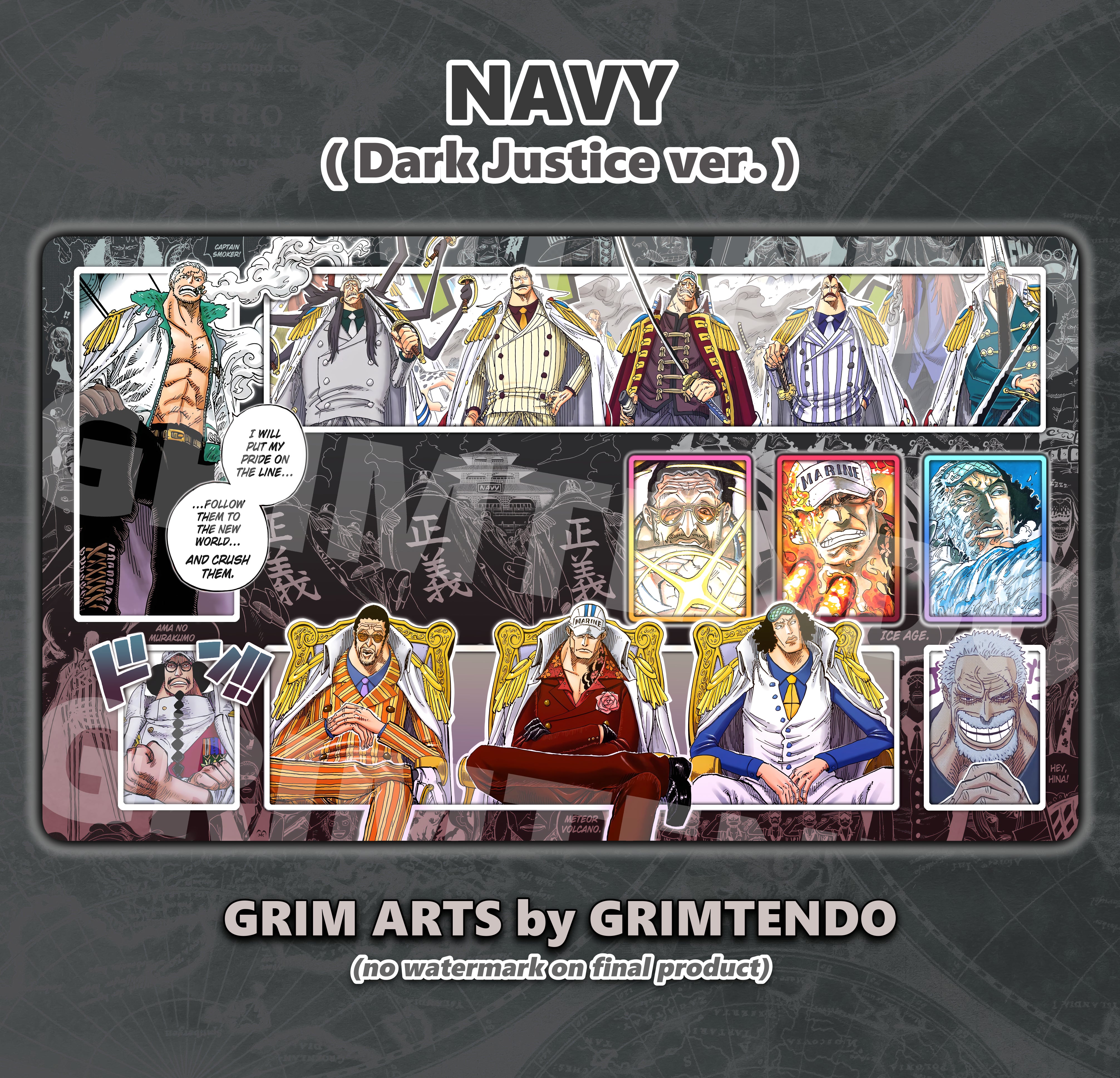 Navy (Full Playmat) – GRIM ARTS