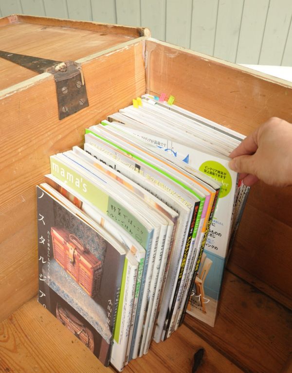 ペイントされたアンティーク家具、イギリスのブランケットボックス (z