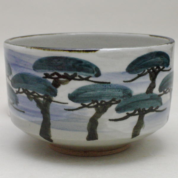 茶器/茶道具 抹茶茶碗】 乾山写し 松の絵 小峠葛芳作 丹山窯 – 今屋静香園