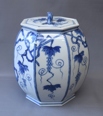 二代平安北峰 青華葡萄棚 水指 | 茶道具 小西康のぶろぐ