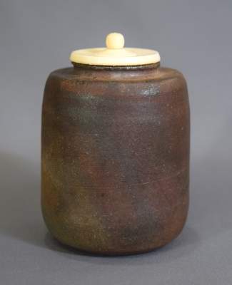 市野信水 丹波焼 緋襷茶入 | 茶道具 小西康のぶろぐ