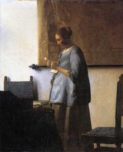 青衣の女(手紙を読む青衣の女) | アート名画館 公式ブログ