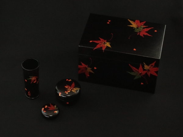 鈴木表朔 一閑塗雲錦絵茶箱組 | 坂井春明堂