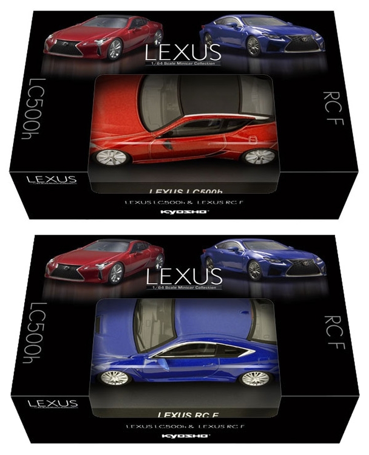 1/64 Kyosho LEXUS LC500h & LEXUS RC F 1 Box 6 Models (Sealed