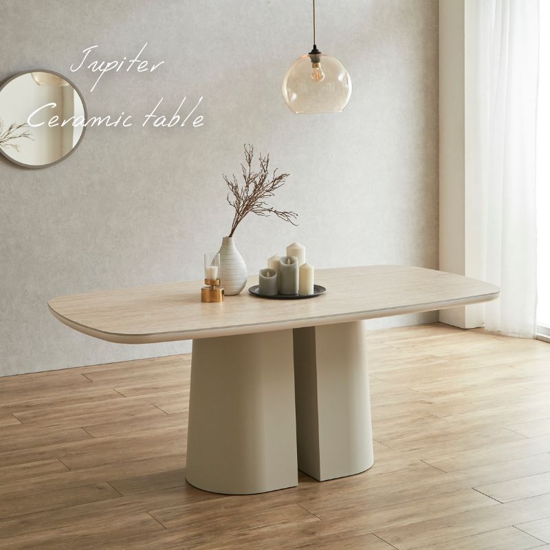 JUPITER】セラミックダイニングテーブル【150cm/180cm】 – 河口家具