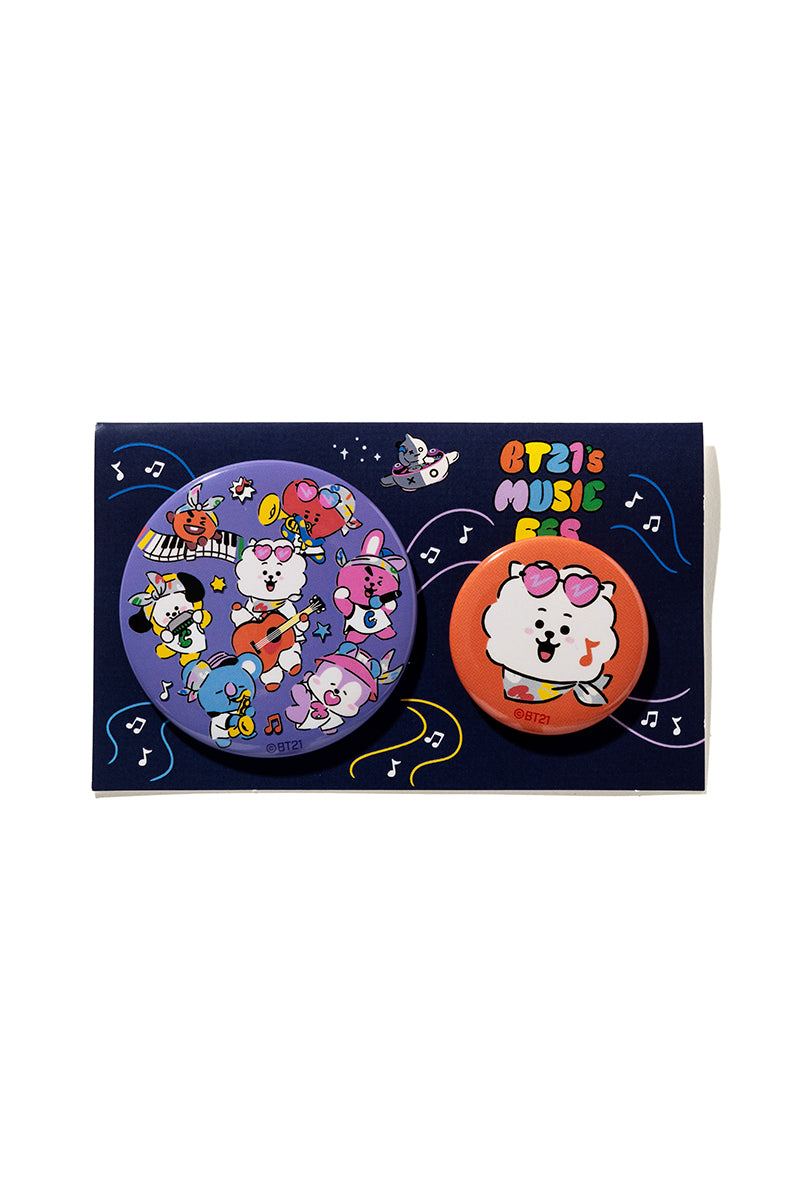 缶バッジセット(MUSIC FESTIVAL) RJ – LINE FRIENDS SQUARE JAPAN OFFICIAL