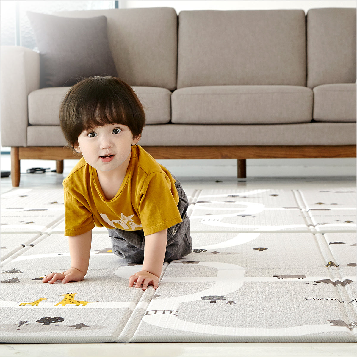 PARKLON シルキーポータブルマット200cm×140cm×0.8cm 【折りたたみ