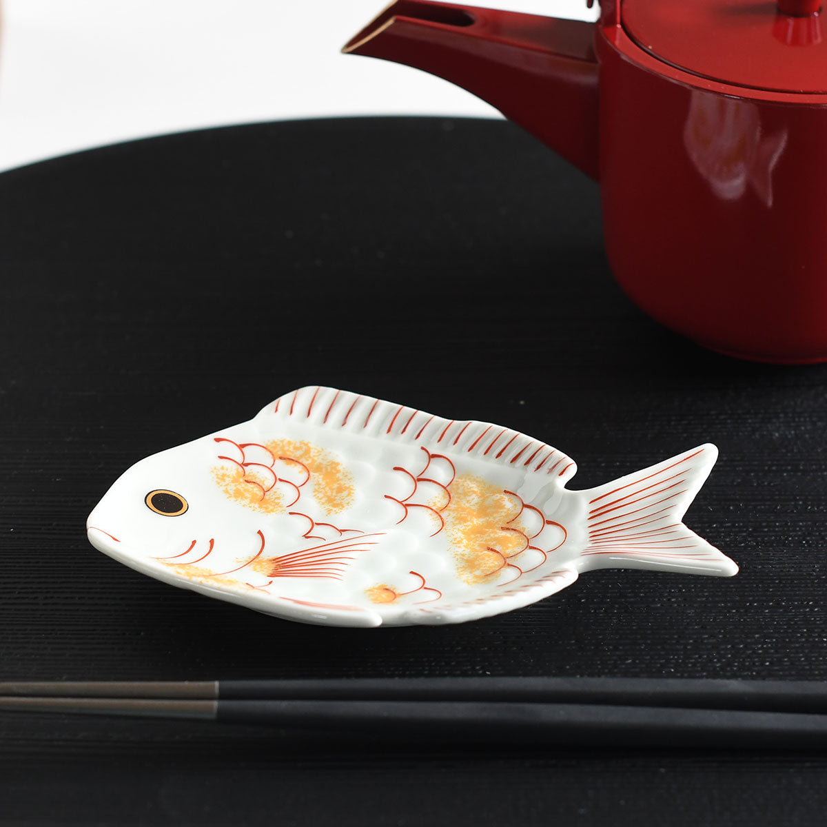 錦金叩き鯛型 銘々皿【日本製】 71486 – 【ONLINE SHOP 本店】Queen