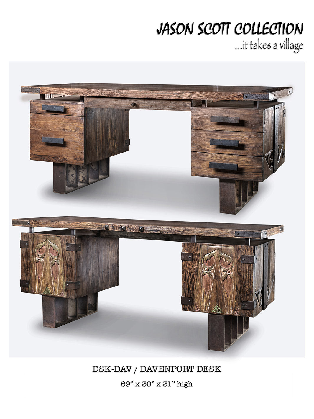 Jason Scott Davenport Desk – Runyon's Fine Furniture