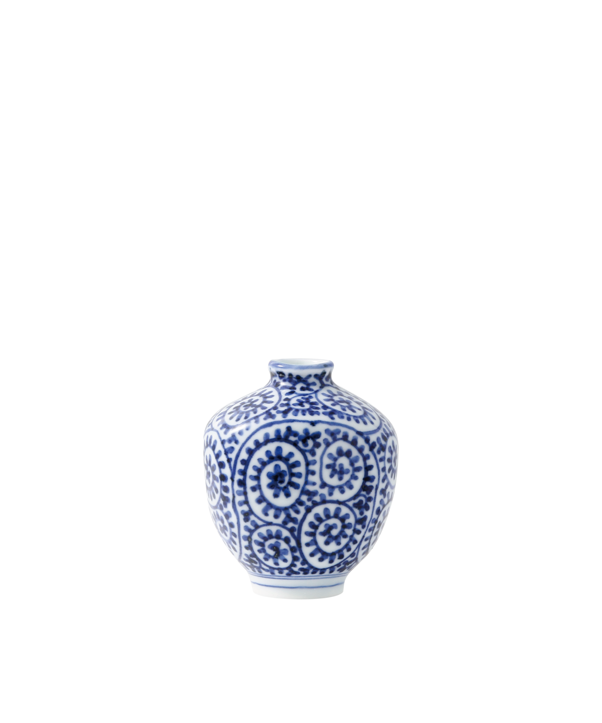 涙壺 - 扁壺型 染付 | 有田焼(ありたやき)の専門通販 Realita Ceramics