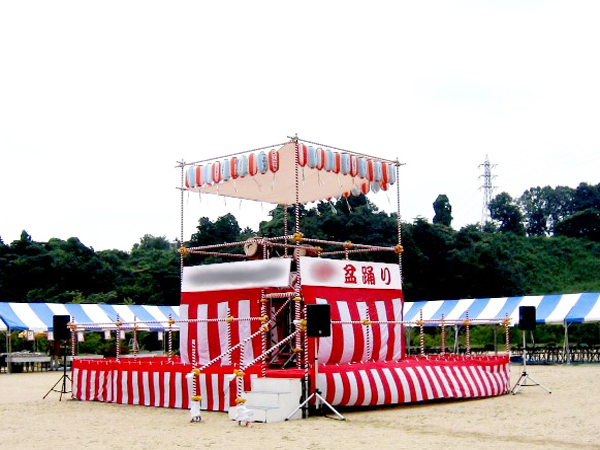 2段式盆踊りやぐら、大型櫓詳細;レントオール京都/総合レンタル株式会社