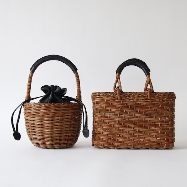 レザー仕様で使いやすく、ZUTTO別注あけびのかご｜ずっと使い続け