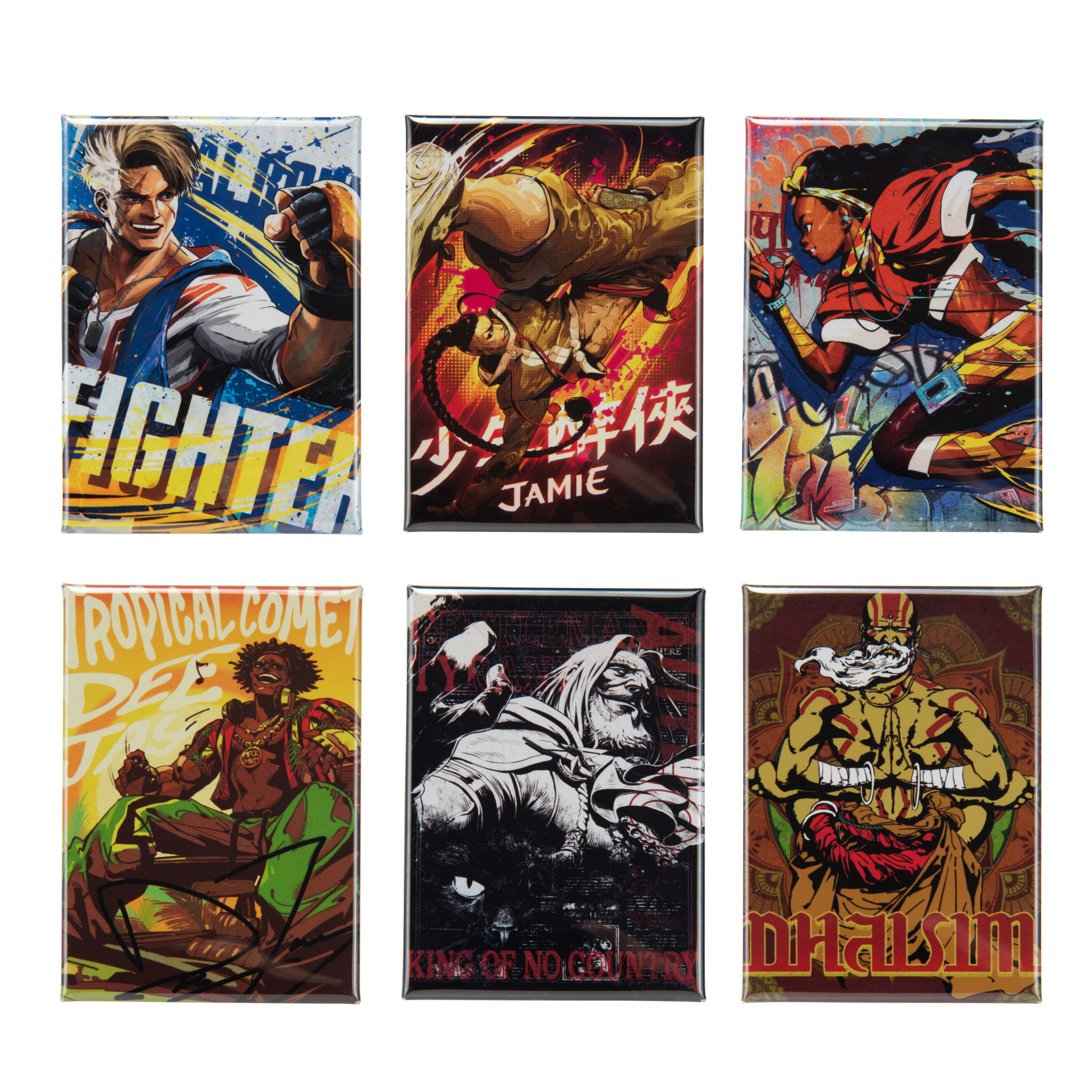 全6種】ストリートファイター トレーディングスクエアマグネット vol.1