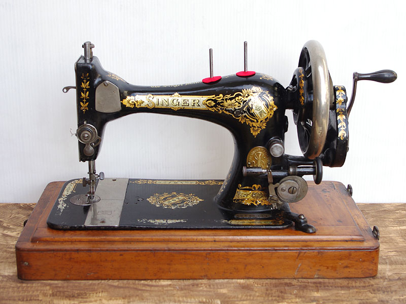 No.258 SINGER V.S.3 シンガー製 手回しミシン：アンティークミシン