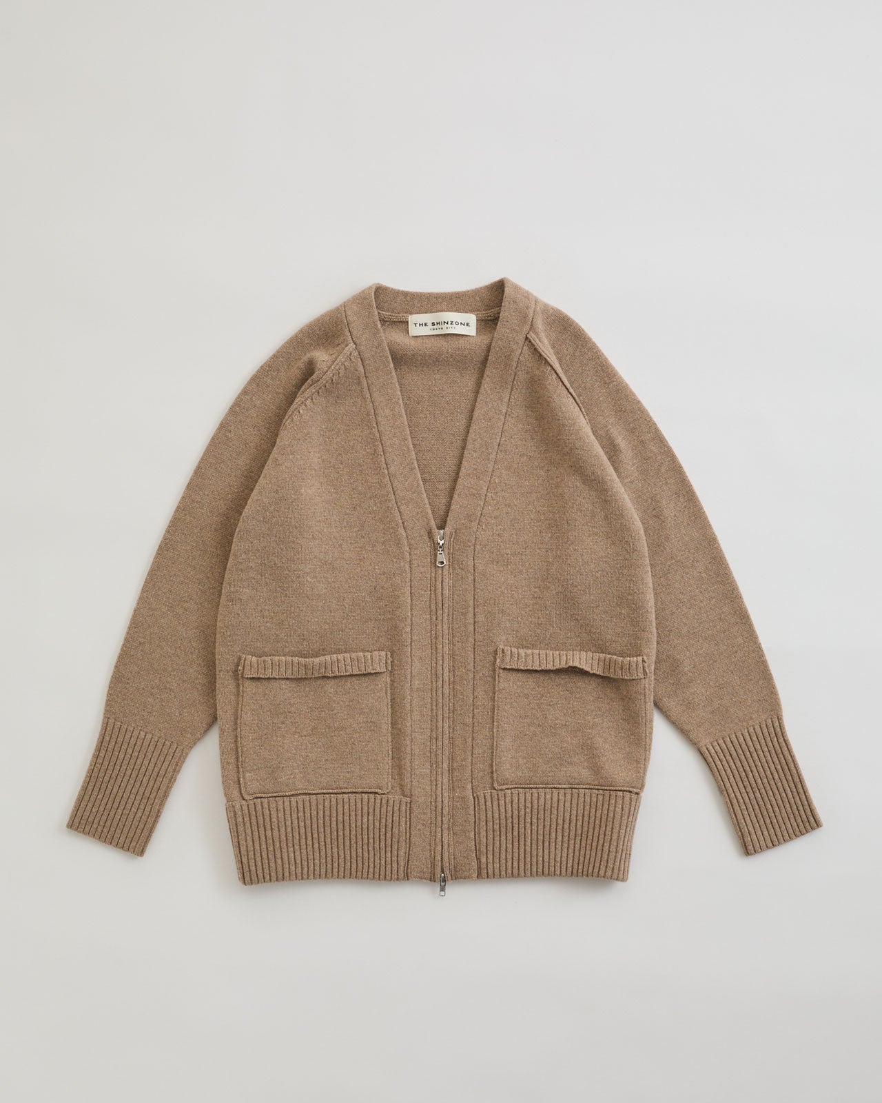 WOOL KNIT ZIP CARDIGAN – Shinzone