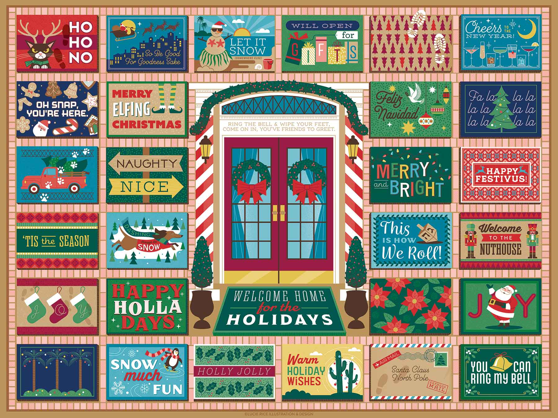 Holiday Doormats – True South Puzzle Company