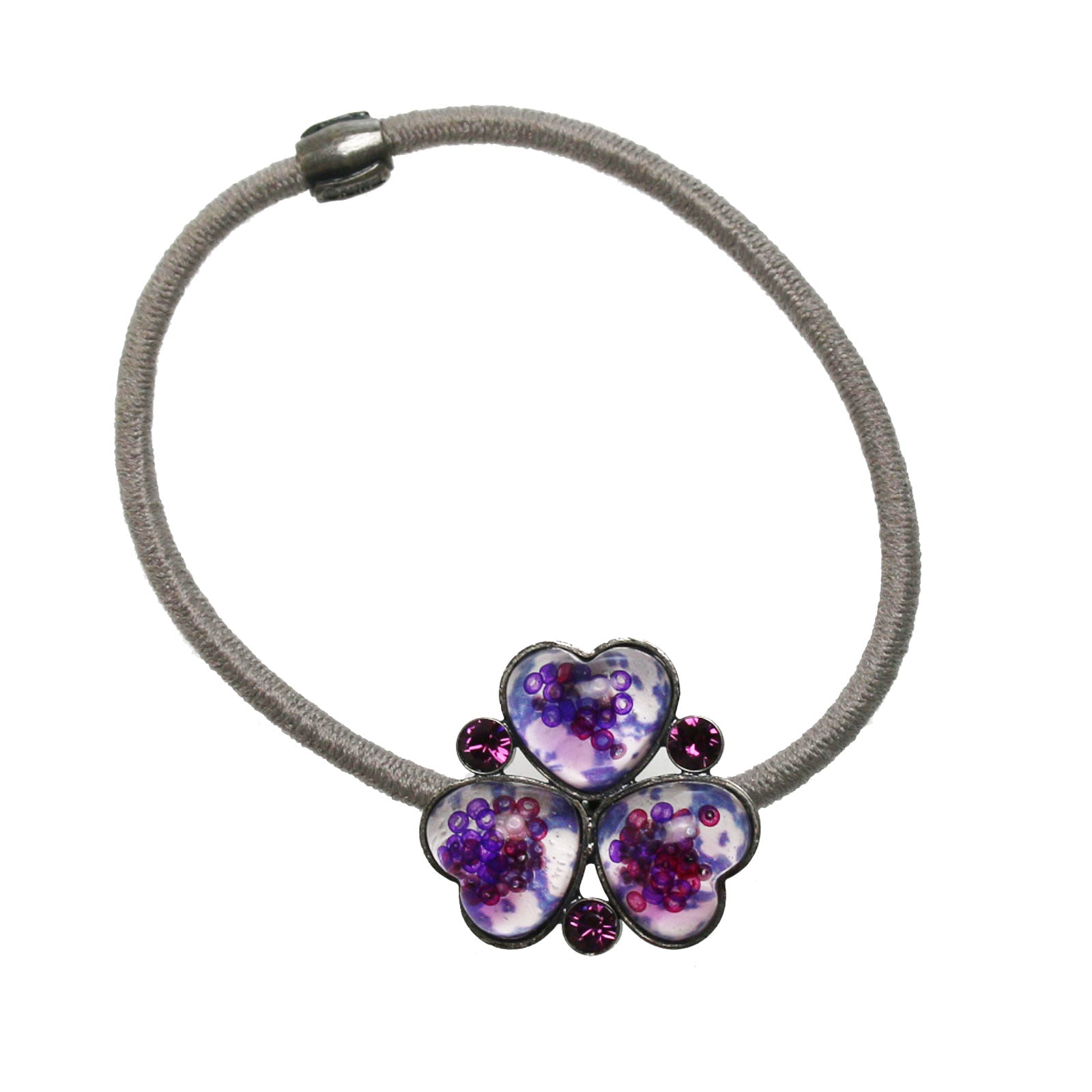 ヘアゴム 紫 すみれ ラインストーン – TAMARUSAN