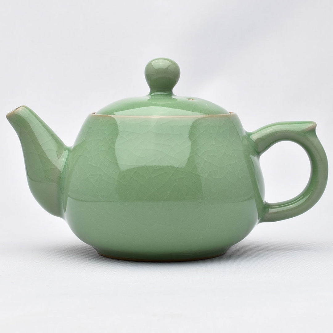 青磁急須｜兄梅林檎壺｜中国茶器専門店・天香茶行