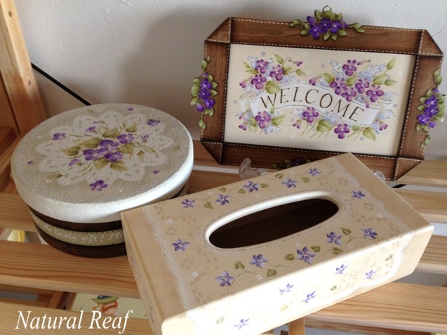 出来たて♪ 《スミレのティッシュボックス》 | 東京都八王子市の