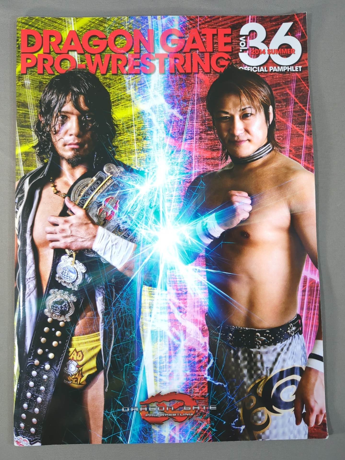 9選手直筆サイン入り】2014ドラゴンゲート オフィシャルパンフレット