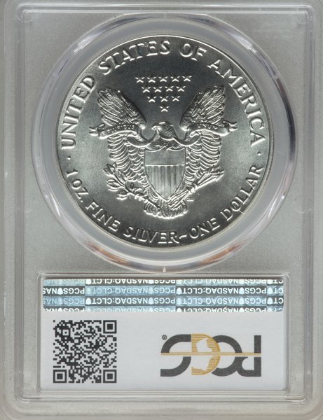 動画あり】アメリカ【1ドル】シルバーイーグル銀貨1989-S PCGS